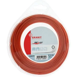 Granit Najlonska rezalna nit Pro Cut, 4-kotna, 1,6 mm, 15 m