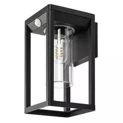 RABALUX Zernest Spoljna senzor zidna lampa, IP54, E27, 15W, Crna