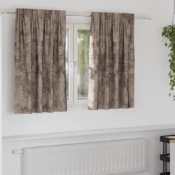 Baršunaste zavjese 2 pcs Boja cappuccina 140 x 140 cm Baršun