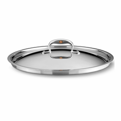 Pokrov za lonec CON CUORE, 18 cm, srebrna, baker, Ruffoni