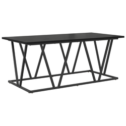 Kava Stol Crni hrast 100 x 50 x 40 cm Projektirano drvo i metal