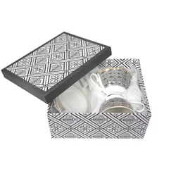 Sigma set šolja 2/1 ?H-COF2-CHECK, šareni