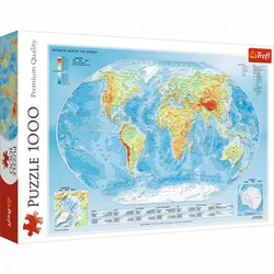 Trefl puzzle Physical map of the world 1000 delova