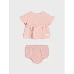 Sinsay - Komplet: Bluza i Šorts - pastelno roze