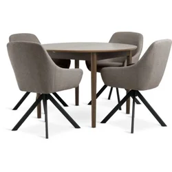 MARSTRAND O110 sto tamni hrast + 4 ROSTRUP sand/black