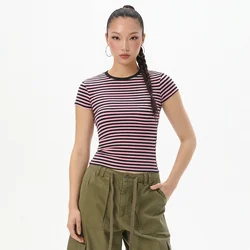 Cropp - Prugasta majica - pink