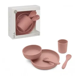 Kikka Boo Silikonski set za hranjenje 5 delova Platinum Blush ( KKB52045 )