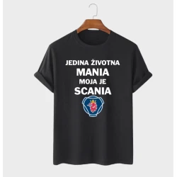 MAFIMI Muška majica Jedina Životna Mania, Crna