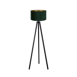 Brilagi - Stojeća lampa VELVET 1xE27/60W/230V wenge/zelena