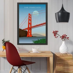 Uramljena slika Wallity San Francisco 2, 35x45 cm