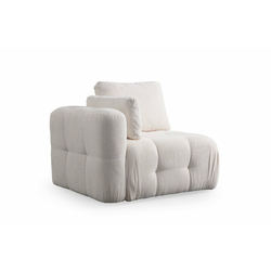 ATELIER DEL SOFA Amaris L1 White 1-Seat Sofa