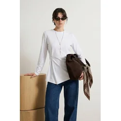 Trendyol Modest Ženska bluza Tctss26Uk00007, Bela