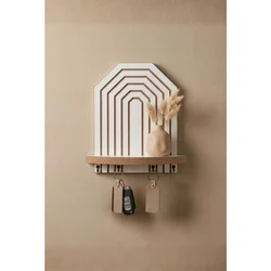 Hanah Home zidna polica Artmtkwll10-White, 26 cm, bela