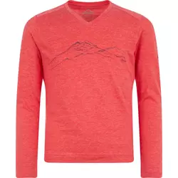 McKinley BUKKA GLS, dečja majica dug rukav za planinarenje, crvena
