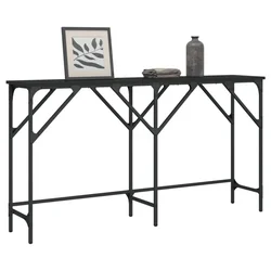 Konzolni stol crni 140 x 29 x 75 cm od konstruiranog drva