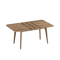 Songmics Jedilna miza 85x140x762 cm rjava