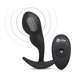 b-Vibe Remote Control P-spot Snug Plug 145g Black