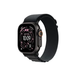 APPLE Watch Ultra 3 Cellular 49mm Black Titanium Case with Black Alpine Loop – Medium (mf0v4se/a)