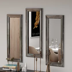 Hanah Home Set 3 ogledala Srebrna