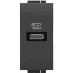 UTIČNICA 1M USB 5V DC/750mA/230V ANTHRACITE