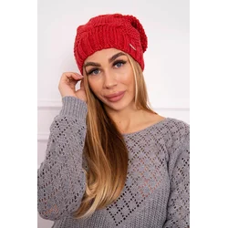 Kesi Cap with fleece Justyna K253 raspberry