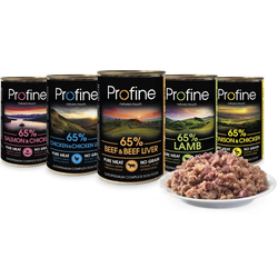 Profine konzerva za pse 65% - Venison with chicken 400g