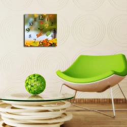 Opviq MDF Zidni sat 40x40cm Šareni
