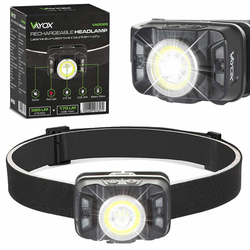 LED Punjiva čelovka sa senzorom LED/15W/5V IP66 430 lm 1800 mAh
