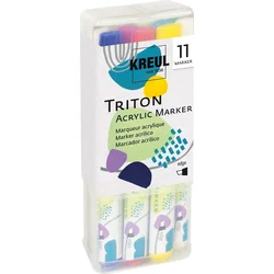 Kreul Triton Sada textilných fixiek 1 - 4 mm 11 kos