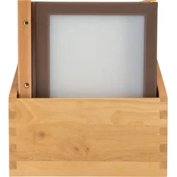 Securit Securit menijska mapa WOOD, DIN A4, škatla 20, rjava, (21652495)