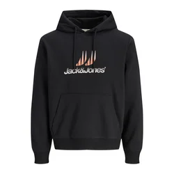 JACK & JONES Majica JCOECHO marelica / črna / bela