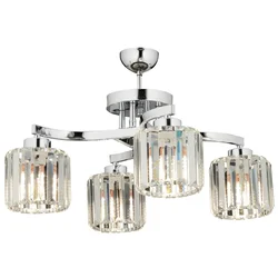 Opviq Luster AV-65229-4K, 40 cm, Srebrne boje