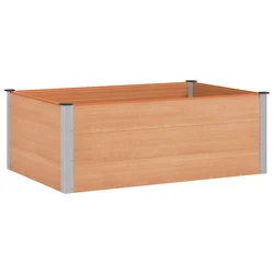 Povišena vrtna gredica Smeđa 150 x 100 x 54 cm
