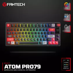 Tastatura mehanicka Gaming Fantech MK917 RGB Atom PRO79 Wireless crna (Red switch)