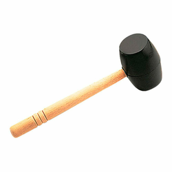 RUBI 65905 Gumeni čekić za keramičare, 500gr, Crni