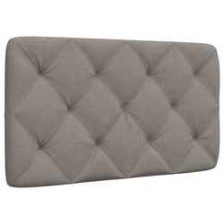 Vidaxl Blazina za vzglavje taupe 80 cm blago