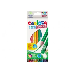 Drvene bojice Carioca TITA sa gumicom 1/12