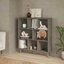 HANAH HOME Polica za knjige Bristol Anthracite