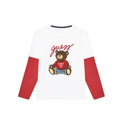 Guess Bluza L4BI13 I3Z14 Bela Regular Fit