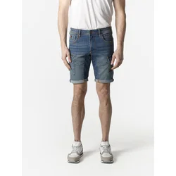 KOROSHI Kargo kavbojke moder denim