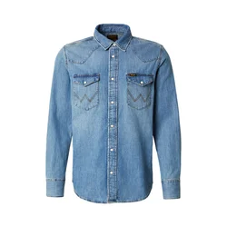 WRANGLER Srajca moder denim
