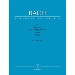 BACH J.S.:6 SUITES A VIOLONCELLO SOLO SENZA BASSO BWV 1007-1012