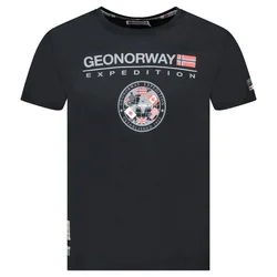 Geographical Norway Muška majica Jvick db 254, Crna
