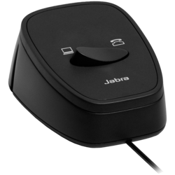 JABRA Link 180 Switch seamlessly between desk and softphone, Plug & Play solution for corded JABRA Headsets with PC-based audio and voice- application