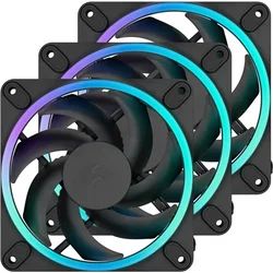 Fractal Design Momentum 12 RGB, 3-pack, črna