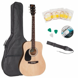 Encore EWP-100LH Left Handed Acoustic Guitar Outfit Natural