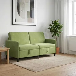 Sofa s pohranom Svijetlo zelena 172 x 78 x 87 cm Poliester