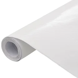 Folije za automobil 2 kom 4D bijele 100 x 150 cm + 50 x 150 cm