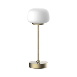LED prigušiva dodirna stona lampa RIMINI LED/2W/5V USB 2000 mAh zlatna/bela