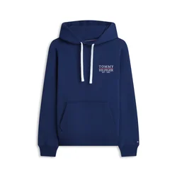 TOMMY HILFIGER Majica Heritage mornarska/rdeča/bela